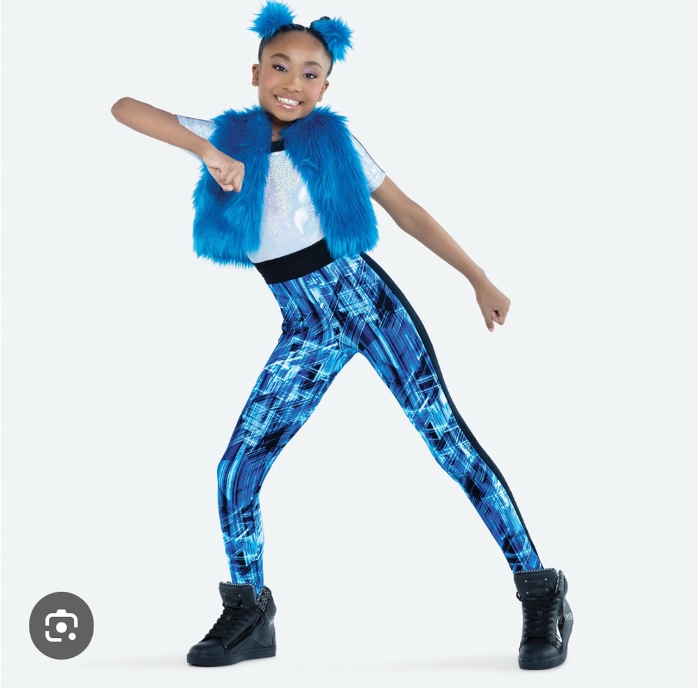 Blue and Black Kids Costume Set